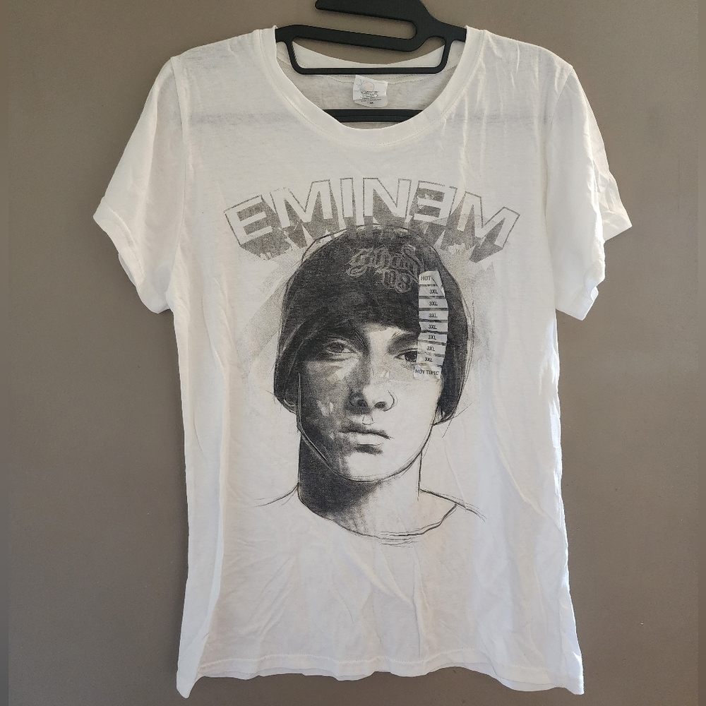 Women's Eminem Shirt Size 3X White NEW